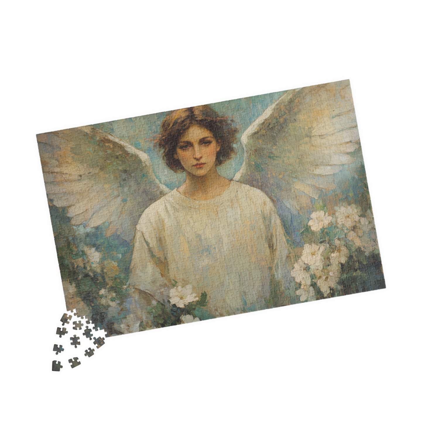 Angel Portrait Puzzle | Religious Art Jigsaw Game, Christian