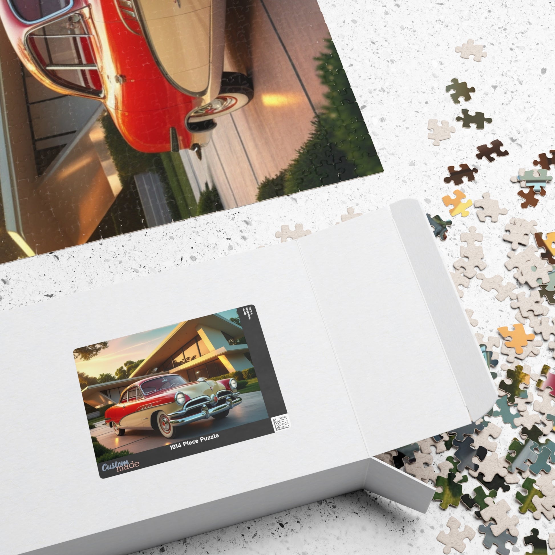 Vintage Car Jigsaw Puzzle, 1953 Manhattan, Classic Automobile Art Puzzle The Puzzle Chest