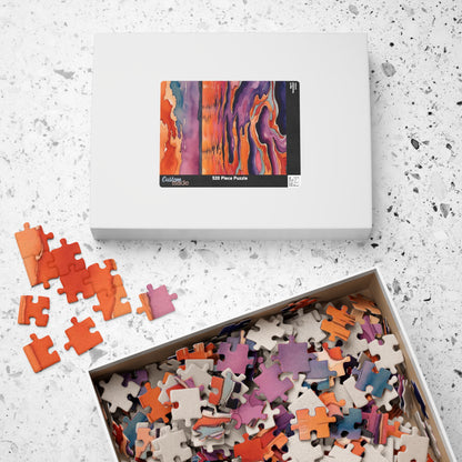 Surrealist Abstract Puzzle, Melting Horizon Modern Art Jigsaw Game Puzzle The Puzzle Chest