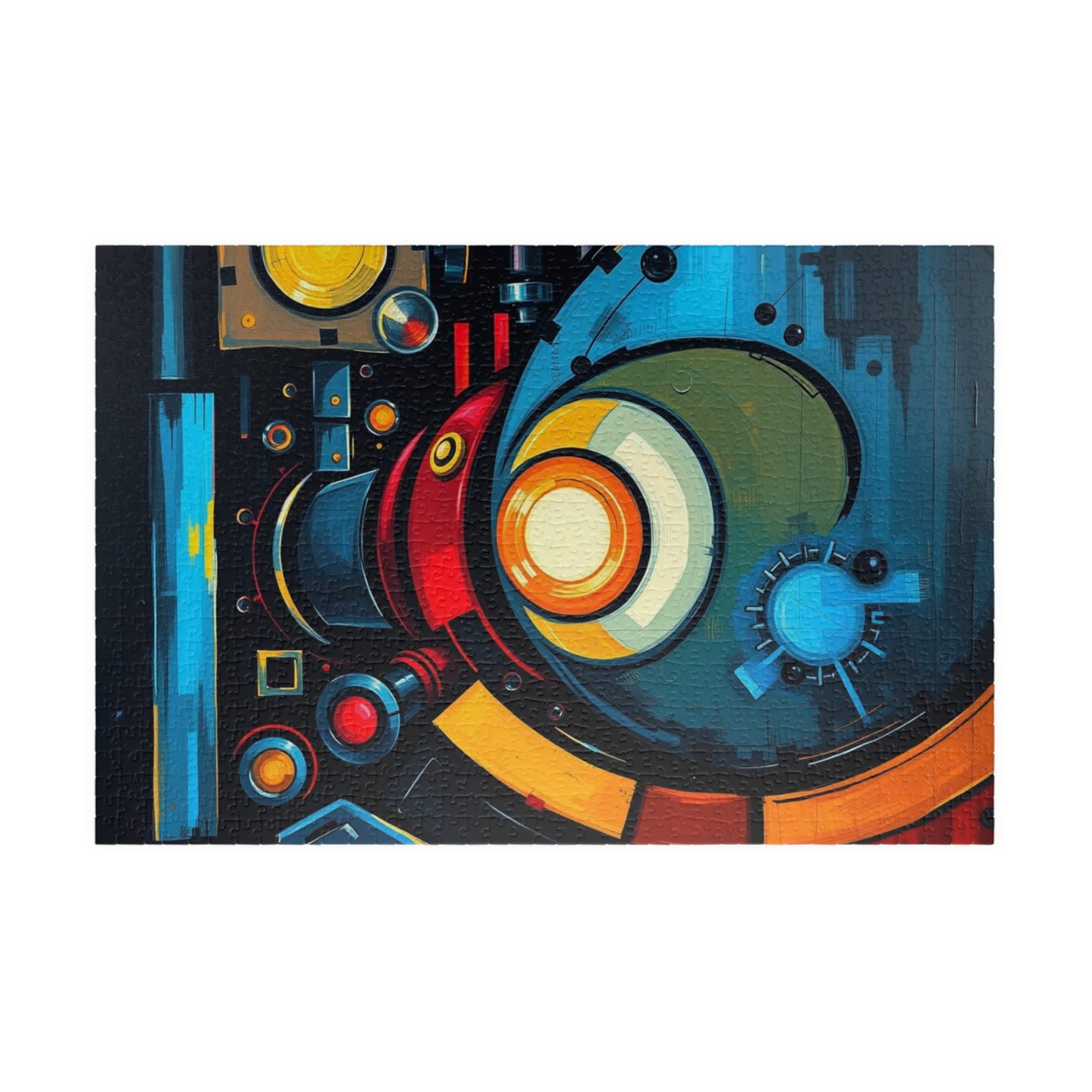 Vibrant Abstract Puzzle, Fun Family Jigsaw Game, Unique Gift for Art Lover 1014 pcs (Horizontal) Puzzle The Puzzle Chest