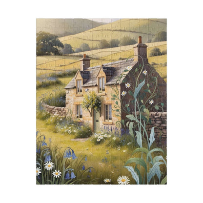 Charming Cottage Jigsaw Puzzle, 110-1014 Piece Relaxing Landscape Game for Adults, Unique Nature Lover Gift, Family Fun, Home Entertainment 252 pcs (Vertical) Puzzle The Puzzle Chest