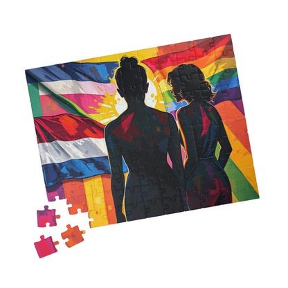 Shine Through Jigsaw Puzzle - A Puzzle of Pride, Pride Flags Puzzle, 110-1014 Piece Jigsaw for Family Fun, LGBTQ+ Gift, Group Activities Puzzle The Puzzle Chest