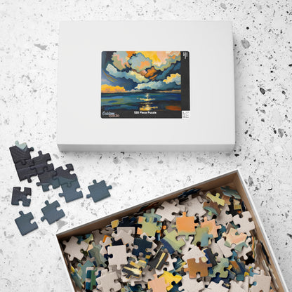 Serene Sunset Puzzle, Unique Abstract Art Jigsaw Game Puzzle The Puzzle Chest