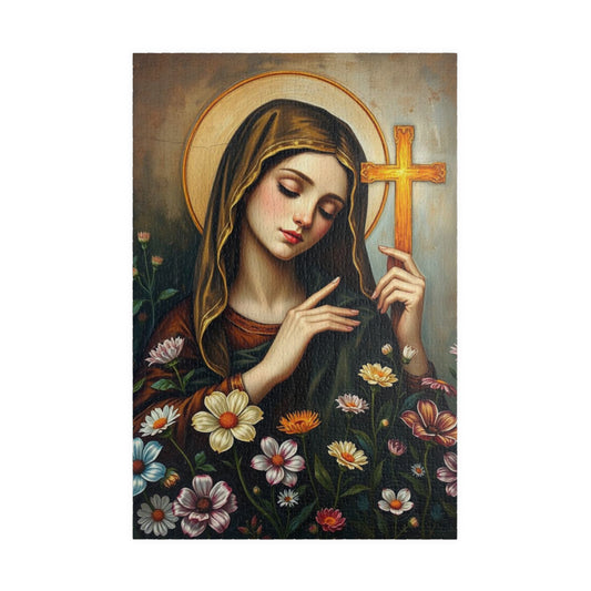 Artistic Religious Puzzle - Saint Therese 110/252/520/1014 Piece, Ideal for Family Game Night, Gifts, and Home Decor, Meditation, Art Lovers 1014 pcs (Vertical) Puzzle The Puzzle Chest