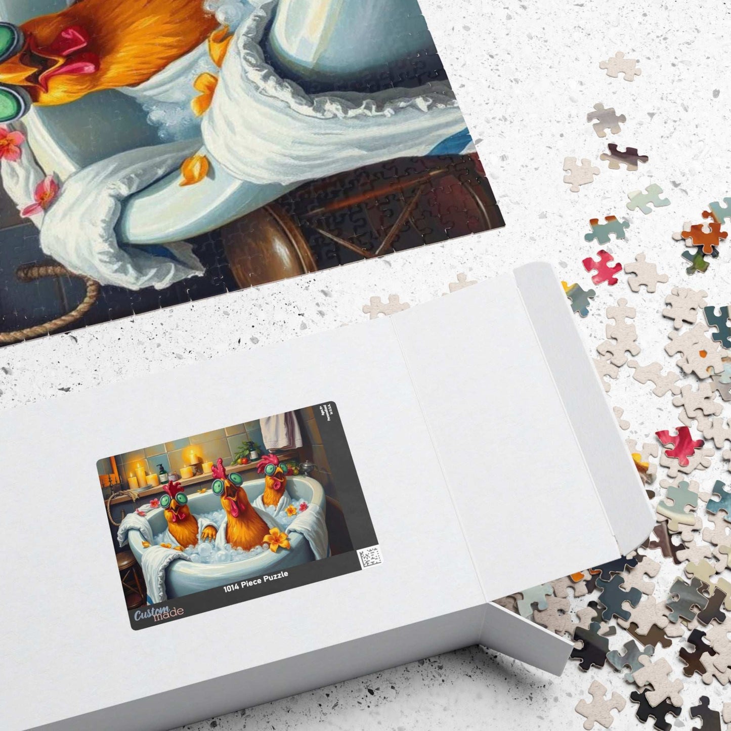 Chicken Spa Bath Jigsaw Puzzle Puzzle The Puzzle Chest