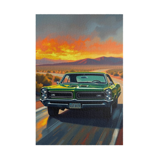 Vintage Car Puzzle - 1966 GTO, Nostalgic Jigsaw Puzzle for Road Trip Lovers, Perfect Gift for Car Enthusiasts, Family Game Night, Mens Gift 1014 pcs (Vertical) Puzzle The Puzzle Chest