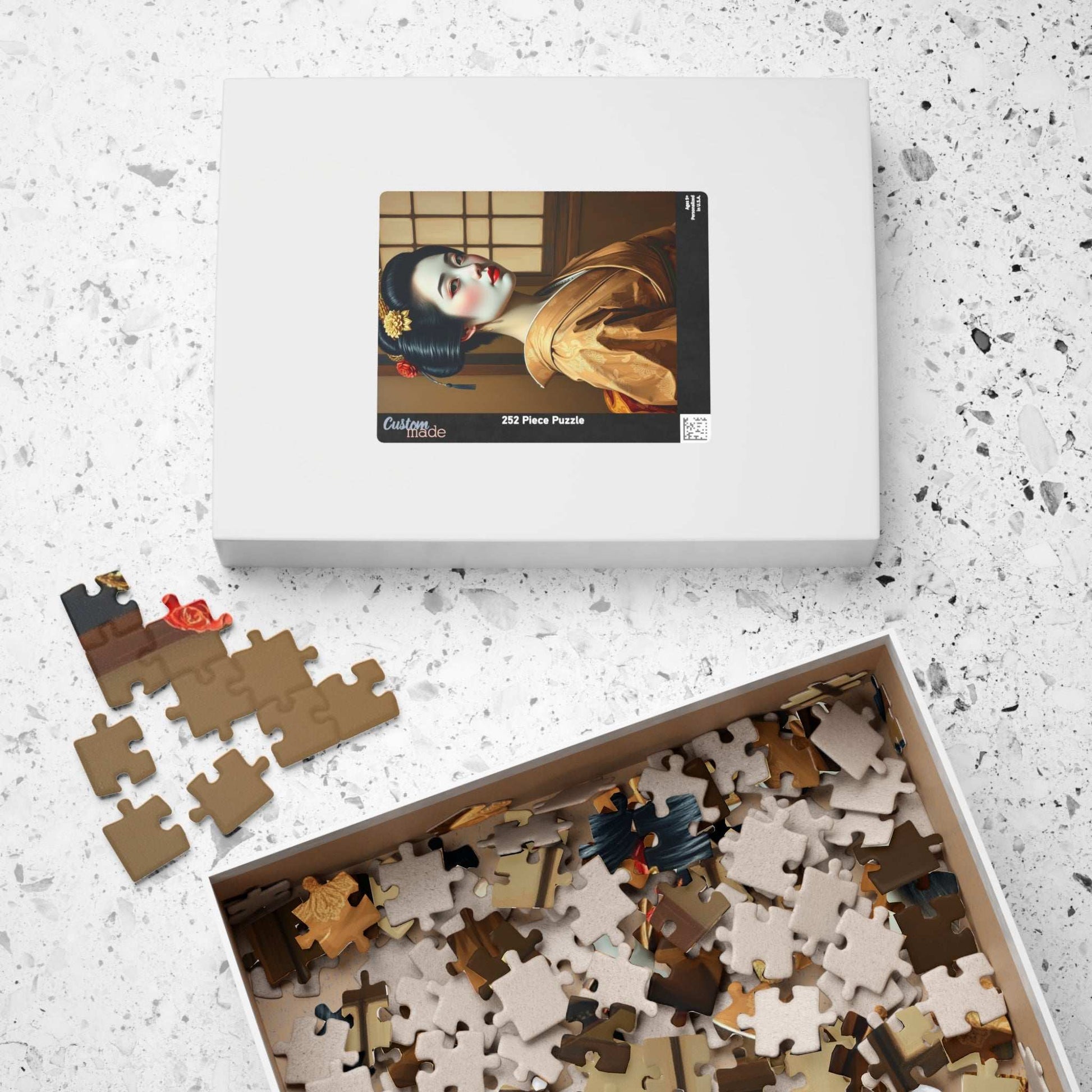 Jigsaw Puzzle, Geisha in Japanese House Design, 110 252 520 1014-piece, Meditation Game, Mind Challenge, Indoor Activity, Staycation Fun, Puzzle The Puzzle Chest