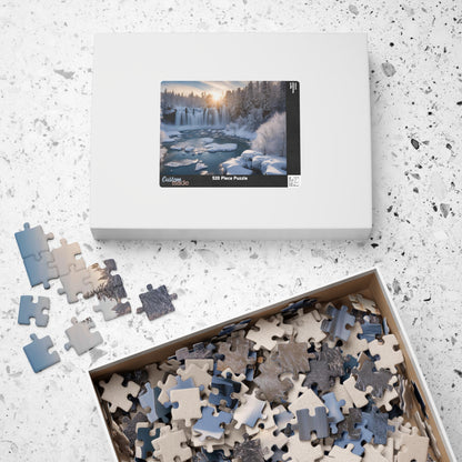 Niagara Falls Winter Landscape Puzzle, 110-1014 Piece, Famous Historical Landmark Jigsaw Game, Creative Activity for Puzzle Lover, Giftable Puzzle The Puzzle Chest
