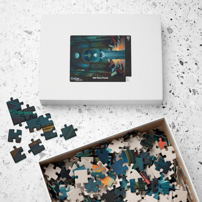 Gothic Puzzle, 110-1014 Piece, Grand Manor in Ruins with Pale Figure, Sorrowful Eyes, Adult Jigsaw Game, Halloween Decor, Haunted Mansion Puzzle The Puzzle Chest