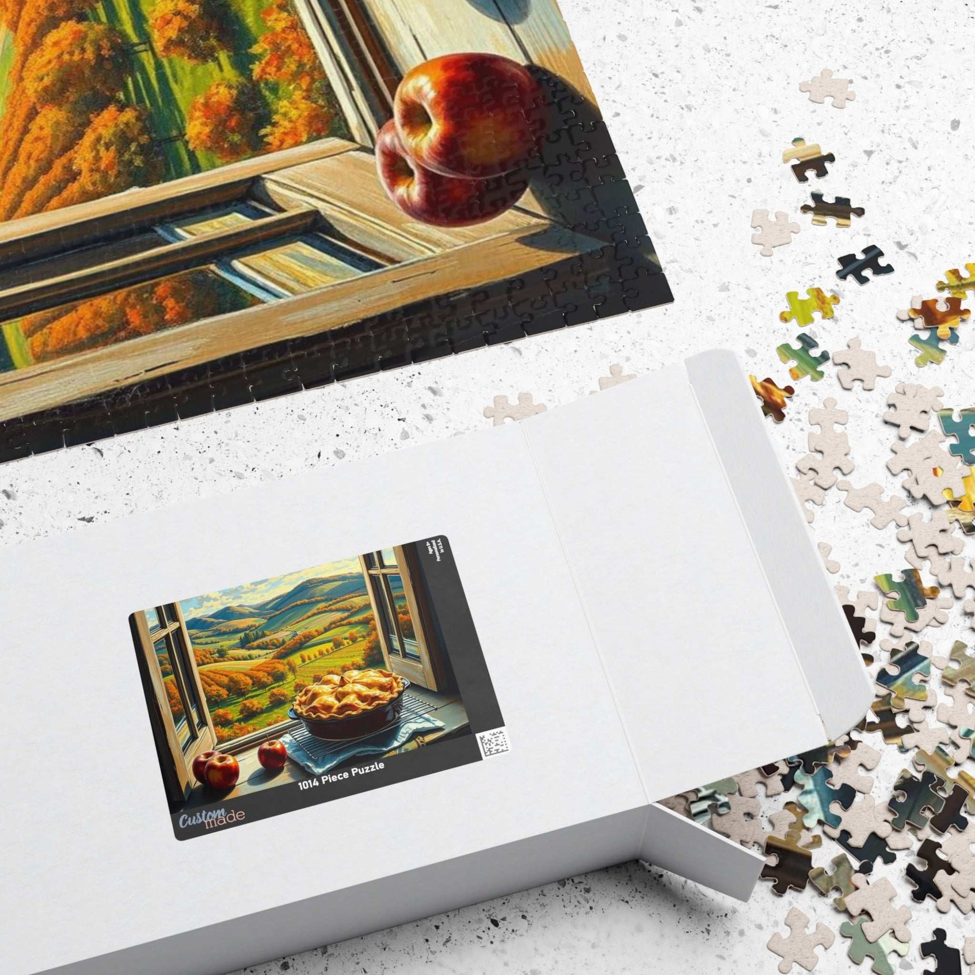 Autumn Landscape Puzzle - Food Jigsaw, Cozy Home Entertainment, Family Game Night Activity, Gift for Puzzle Lovers and Foodies, Fall Decor Puzzle The Puzzle Chest