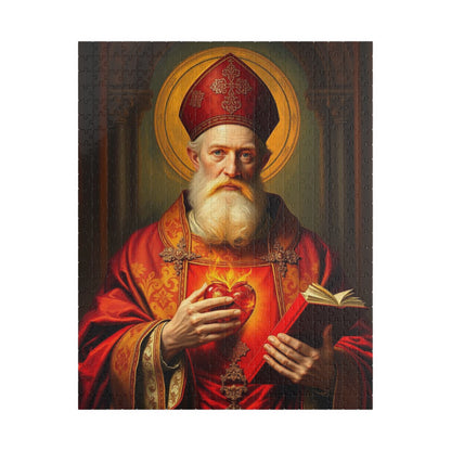 Saint Augustine Jigsaw Puzzle for Adult, Religious Gift for Catholics, Spiritual Home Entertainment, Mindful Faith-Based Fun Family Activity 520 pcs (Vertical) Puzzle The Puzzle Chest