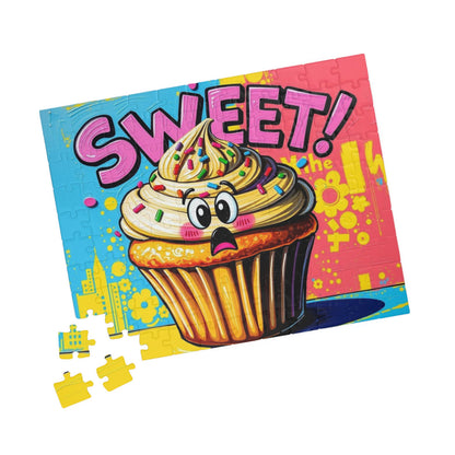 Sweet Cupcake Puzzle - Pop Art Jigsaw Game, Fun Activity, Birthday Gift for Friends, Family Activity, Brain Teaser, Best Gift Idea Puzzle The Puzzle Chest