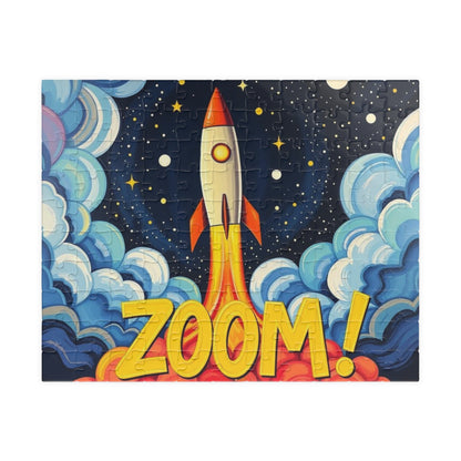 Rocket Zoom Puzzle - Pop Art Jigsaw Game, Fun Family Activity, Home Entertainment, Space-Themed Gift, Educational Toy, Adult Puzzle 110 pcs (Horizontal) Puzzle The Puzzle Chest