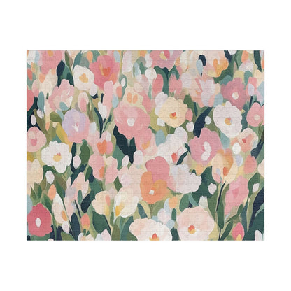 Floral Garden Jigsaw Puzzle — Pastel Flower Blooms