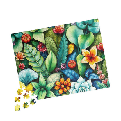 Wildflower Whirl Tropical Floral Puzzle, 110, 252, 520, 1014-piece Flower Puzzle, Botanical Game