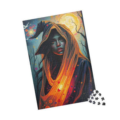 Mystical Witch Puzzle, Enchanting Art Illustration, 110-1014 pieces, Perfect for Gift Giving, Halloween, Cozy Nights, Dark Fantasy Lovers Puzzle The Puzzle Chest
