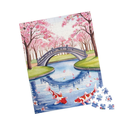 Jigsaw Puzzle, Japanese Cherry Blossom Park, 110 252 520 1014-Piece, Relaxing Hobby Gift, Meditation Activity, Mindfulness DIY Craft, Spring Puzzle The Puzzle Chest
