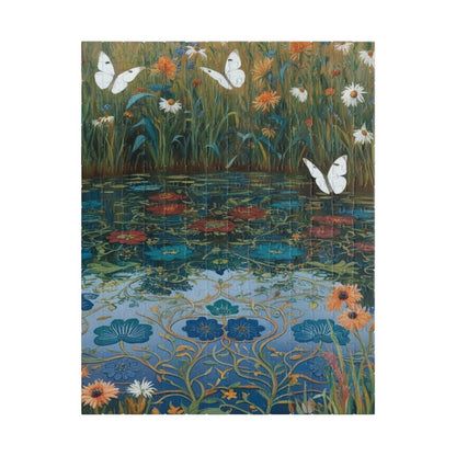 Nature-Inspired Puzzle with Butterflies, Eco-Friendly Jigsaw Game, Gift for Nature Lover and Puzzle Enthusiast, Family Game Night, Art Decor 252 pcs (Vertical) Puzzle The Puzzle Chest