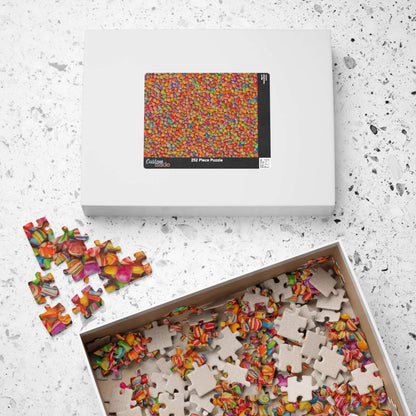 Candy Lovers Collage Jigsaw Puzzle - Bright Overlapping Sweet Treats for a Fun Food Puzzle Puzzle The Puzzle Chest