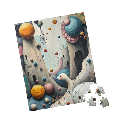 Fantastical Childlike World Puzzle for Adults, Abstract Shapes Jigsaw Game for Solo Fun, Family Activity, Puzzle Lover Gift for Friend Puzzle The Puzzle Chest
