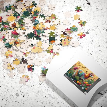 Rainbow Alpaca Puzzle | Colorful Llama Jigsaw Game, 120/252/500-Piece Floral Tulips Puzzle The Puzzle Chest