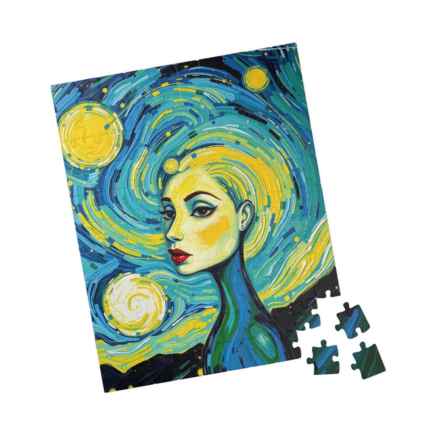 Artistic Woman-themed Puzzle, Colorful Abstract Puzzle for Art Lovers Puzzle The Puzzle Chest