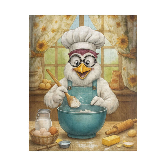 Chicken Chef Jigsaw Puzzle, Bird Puzzle Ideal for Fun Family Activity, Gifts for Puzzle Lovers, Home Entertainment, Brain Teaser 520 pcs (Vertical) Puzzle The Puzzle Chest