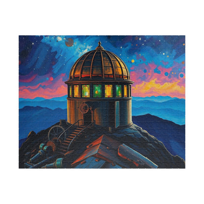 Alchemist Dome Jigsaw Puzzle - Mountaintop Observatory, Steampunk Puzzle Gift for Art Enthusiast Friend, Creative Hobby, Family or Solo Fun 520 pcs (Horizontal) Puzzle The Puzzle Chest