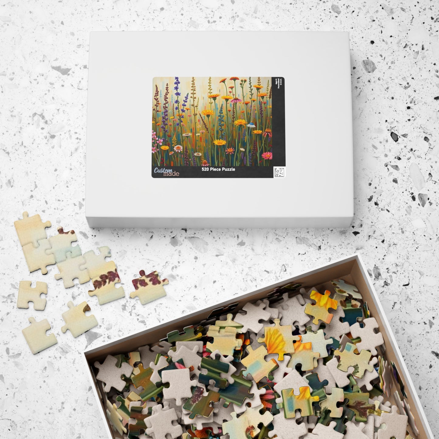 Colorful Floral Art Puzzle | Nature-Themed Puzzle | Fun Family Activity | Unique Gifts for Garden Lovers | Creative Gift Idea | Relaxing Puzzle The Puzzle Chest