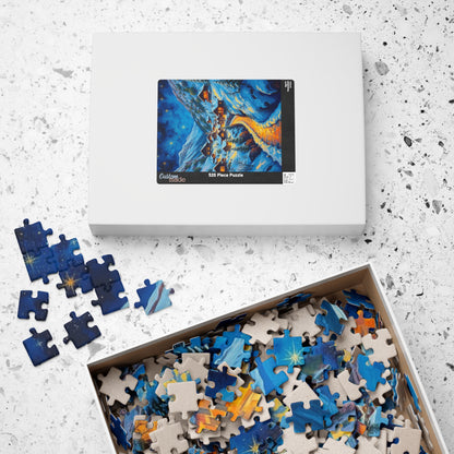 Cozy Winter Nights Puzzle, Snowy Village Artwork, 110-1014 Piece Jigsaw for Family Fun, Christmas Gift, Holiday Décor, Winter Activity The Puzzle Chest