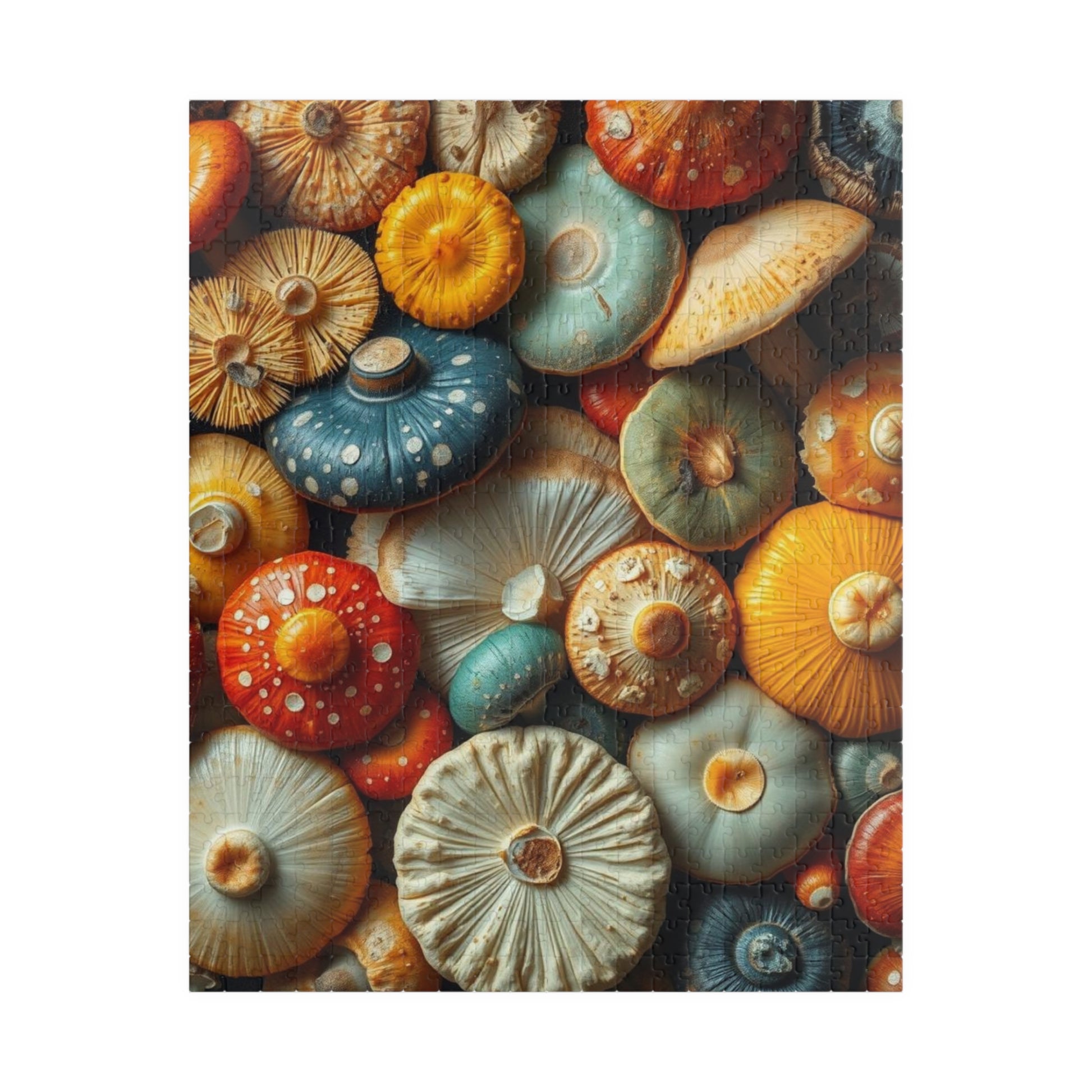 Chaotic Mushroom Jigsaw Puzzle - Playful Nature Inspired Collage Design, Family Game Night, Brain Teaser, Gift for Mushroom Lover 520 pcs (Vertical) Puzzle The Puzzle Chest