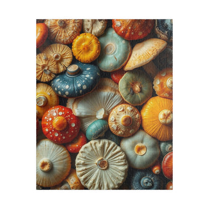 Chaotic Mushroom Jigsaw Puzzle - Playful Nature Inspired Collage Design, Family Game Night, Brain Teaser, Gift for Mushroom Lover 520 pcs (Vertical) Puzzle The Puzzle Chest