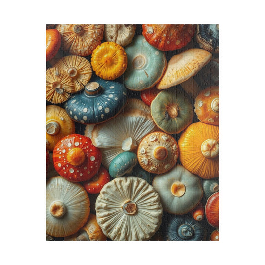 Chaotic Mushroom Jigsaw Puzzle - Playful Nature Inspired Collage Design, Family Game Night, Brain Teaser, Gift for Mushroom Lover 520 pcs (Vertical) Puzzle The Puzzle Chest