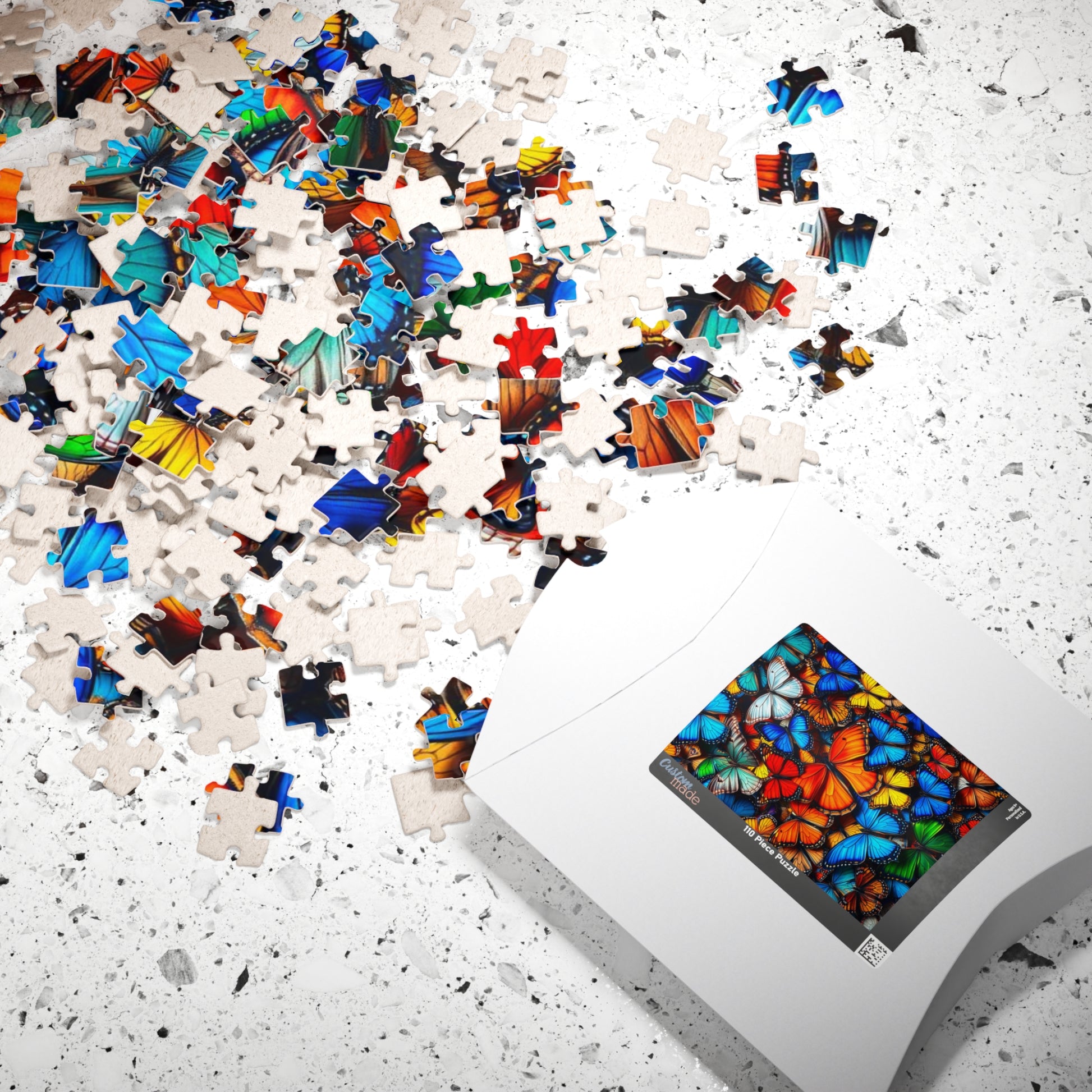 Chaotic Butterfly Collage Puzzle Jigsaw for Nature Lovers, Perfect Gift for Entomology Puzzle Lovers, Family Fun, Creative Hobby, Mental Exercise Puzzle The Puzzle Chest