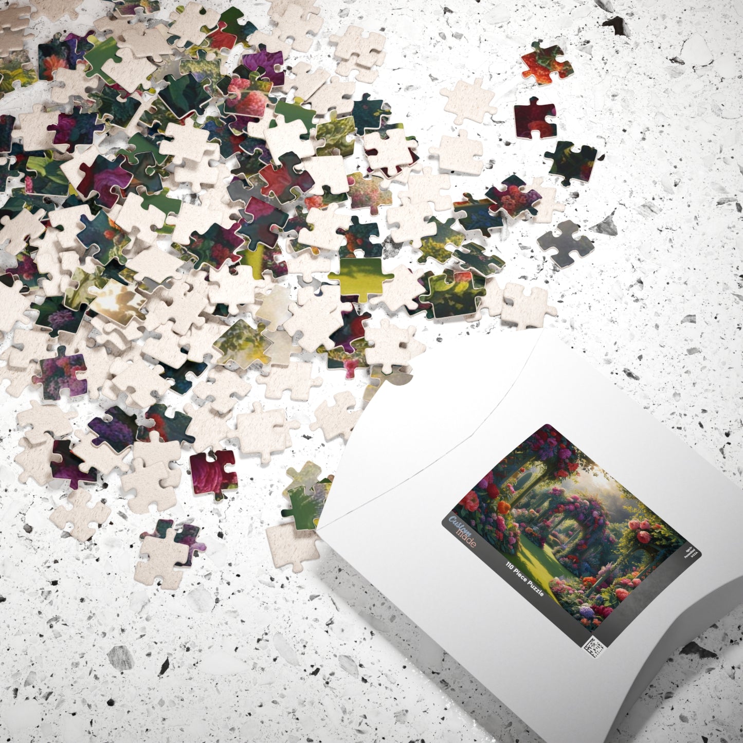 Serene Garden Jigsaw Puzzle, 110-1014 Piece Floral Design, Perfect for Family Game Night, Nature Lover Flower Enthusiast Gift Puzzle The Puzzle Chest