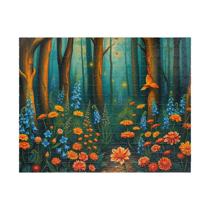 Enchanting Forest Puzzle | Floral Landscape Jigsaw Game for Adult | Nature Lover Gift, Indoor Game, Home Entertainment, Mindfulness Activity 252 pcs (Horizontal) Puzzle The Puzzle Chest