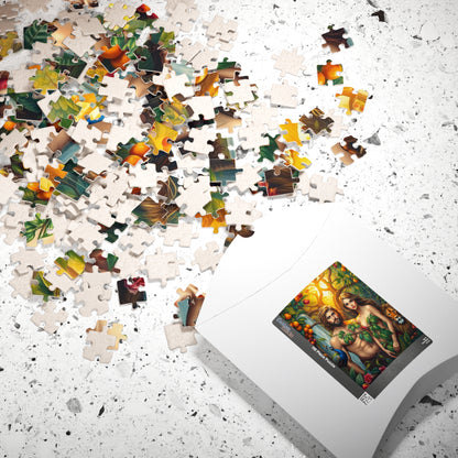Adam and Eve Jigsaw Puzzle - Biblical Art of the Garden of Eden, Spiritual and Religious Puzzle for Adults, Faith-Based Gift for Friends Puzzle The Puzzle Chest