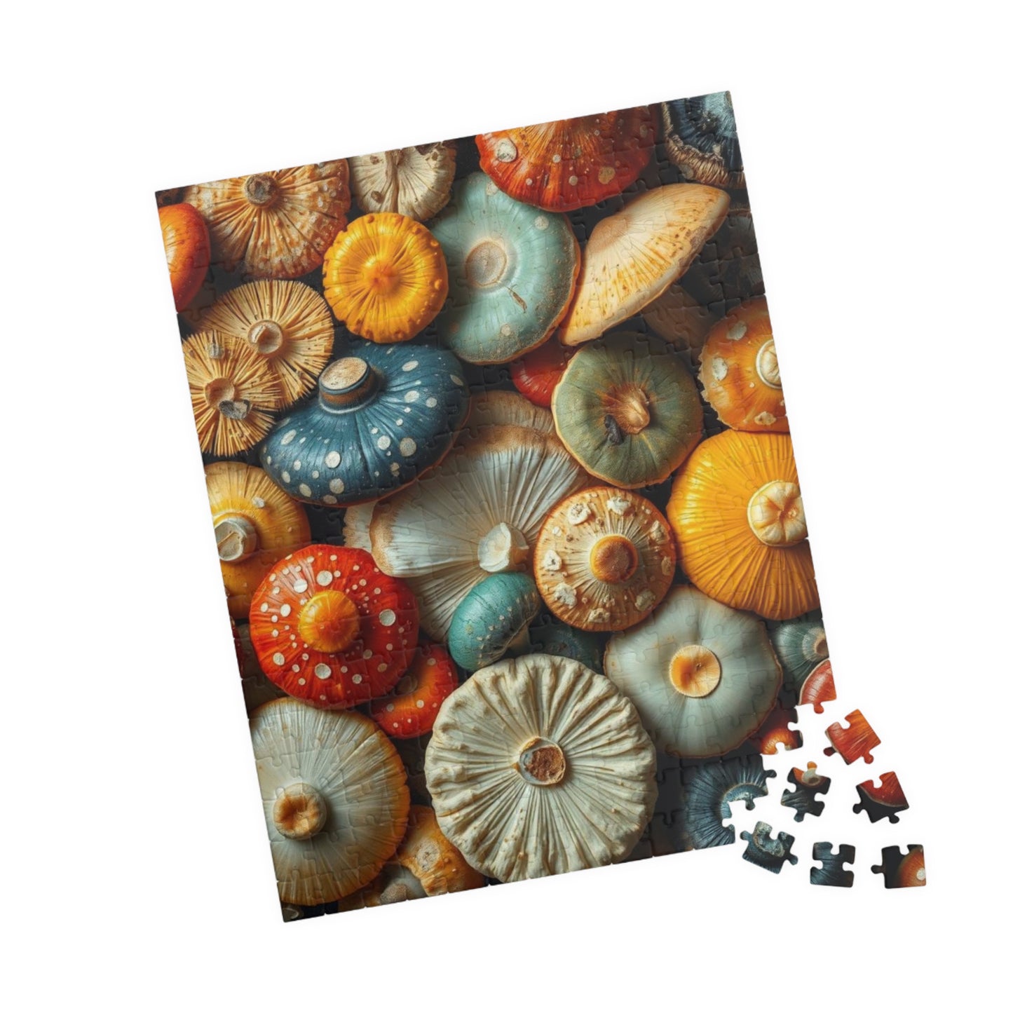 Chaotic Mushroom Jigsaw Puzzle - Playful Nature Inspired Collage Design, Family Game Night, Brain Teaser, Gift for Mushroom Lover Puzzle The Puzzle Chest