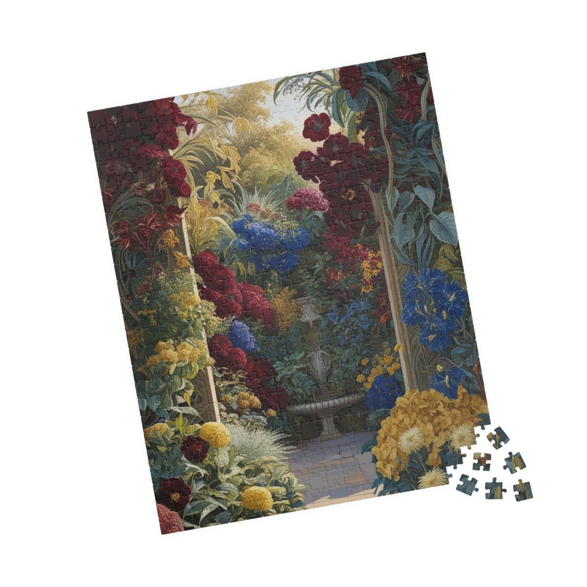 Colorful Floral Garden Puzzle, 110, 252, 520, 1014-piece Flower Adult Jigsaw Game, Creative Gift Idea, Family Activity, Puzzle Lover, Nature Art Puzzle The Puzzle Chest
