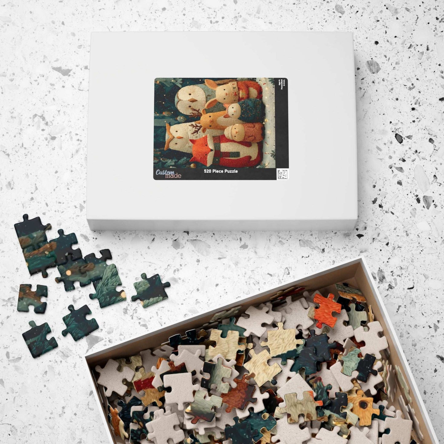 Cozy Animal Friends Jigsaw Puzzle for Family Fun, Holiday Gift, Winter Decor, Home Entertainment, Brain Teaser Puzzle The Puzzle Chest