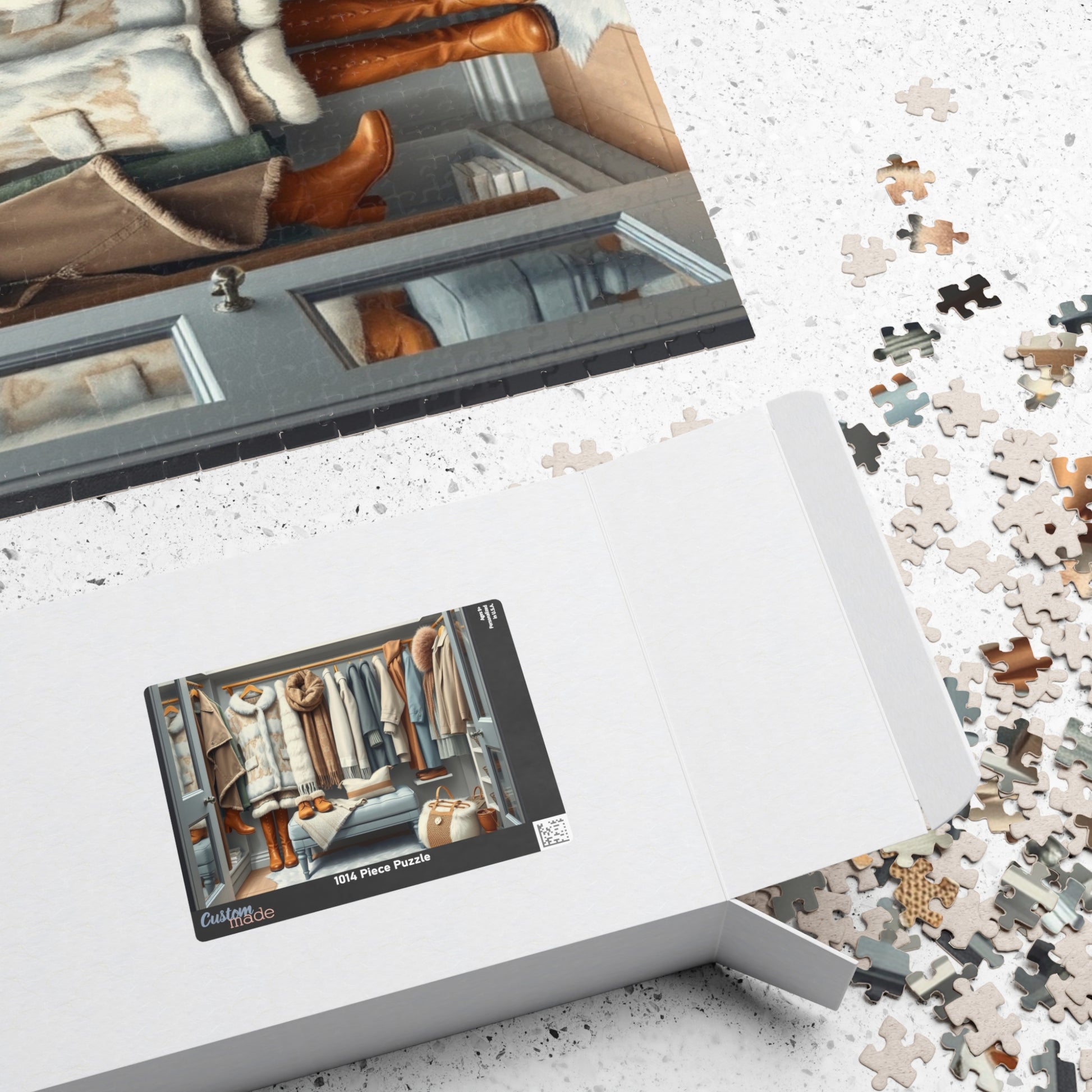 Winter Wardrobe Closet Jigsaw Puzzle, Cozy Fashion-Themed Game for Adults and Teens, Relaxing Activity, Home Decor, Family Fun, Holiday Gift Puzzle The Puzzle Chest
