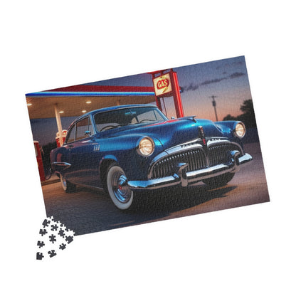 Vintage Car Puzzle - Classic 1958 Hawk, Nostalgic Automotive Art for Puzzle Lovers 1014 pcs (Horizontal) Puzzle The Puzzle Chest