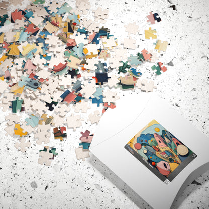 Whimsical Landscape Jigsaw Puzzle, 110-1014 Pieces Fantasy Village, Colorful Artwork, Creative Activity for Family or Solo Fun, Mindful Gift Puzzle The Puzzle Chest