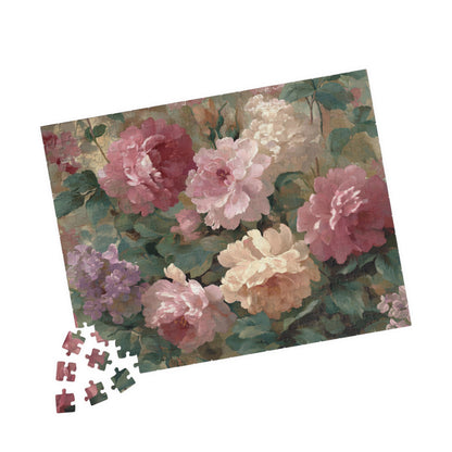 Floral Vintage Roses Puzzle – Botanical Jigsaw Puzzle