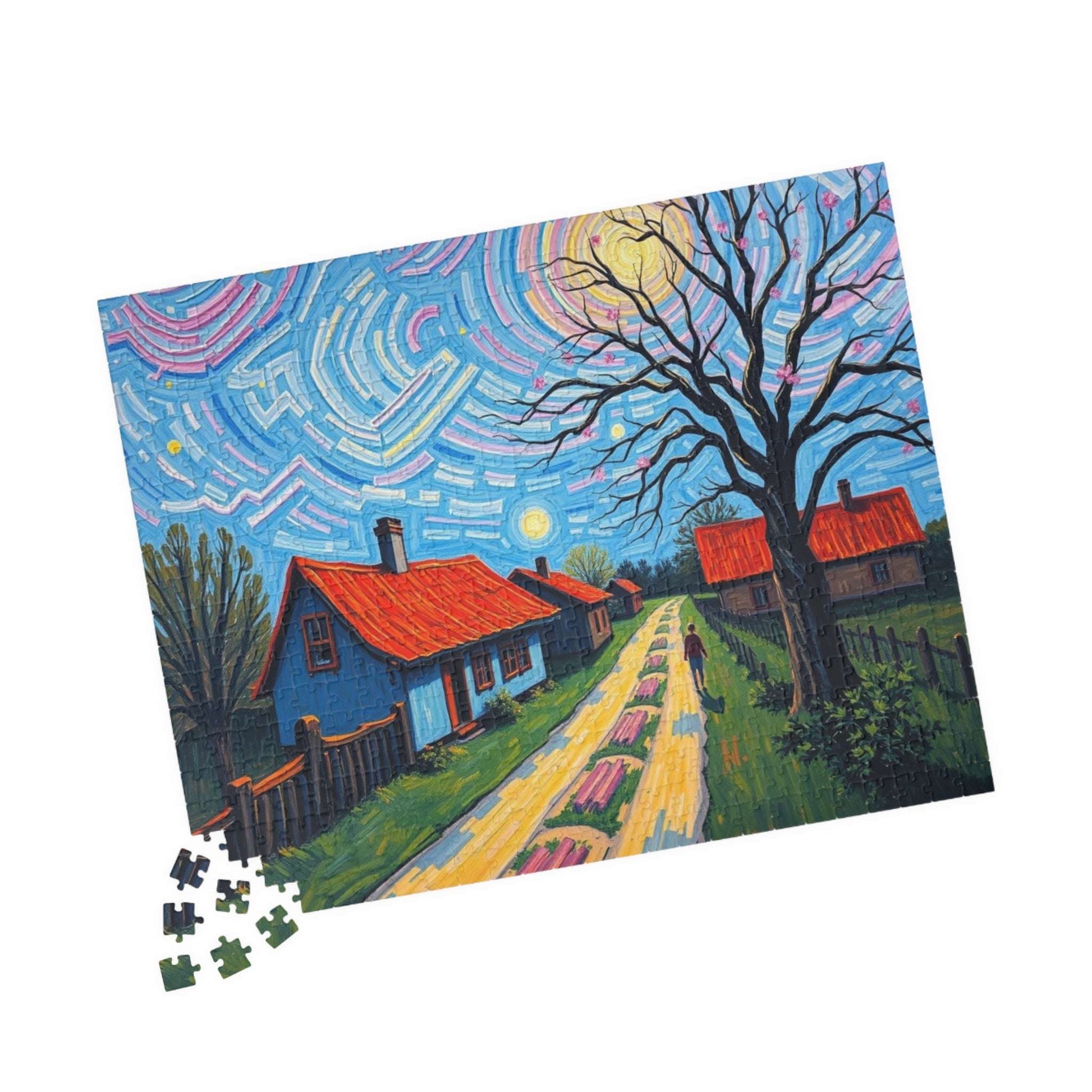 Vibrant Landscape Puzzle, Challenging Jigsaw Game, Stress Relief Activity, Family Game Night, Frameable Puzzle Artwork, Gift for Art Lovers Puzzle The Puzzle Chest