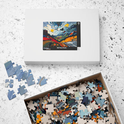 Colorful Landscape Puzzle, Abstract Jigsaw Puzzle Game for Adult Puzzle Lover Gift for Friend Family Game Nights Puzzle The Puzzle Chest