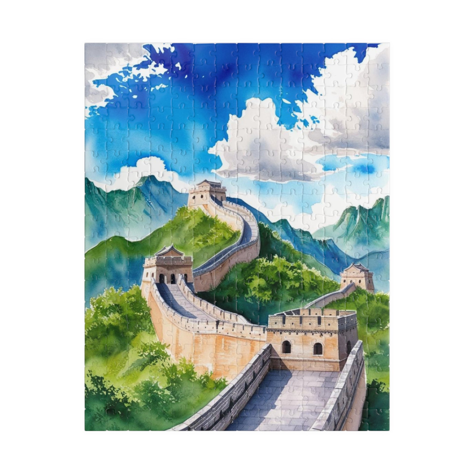 Great Wall of China Jigsaw Puzzle, Nature Landscape Tabletop Game, Puzzle Enthusiasts History Travel Lover, Family Activity, Hobby 252 pcs (Vertical) Puzzle The Puzzle Chest