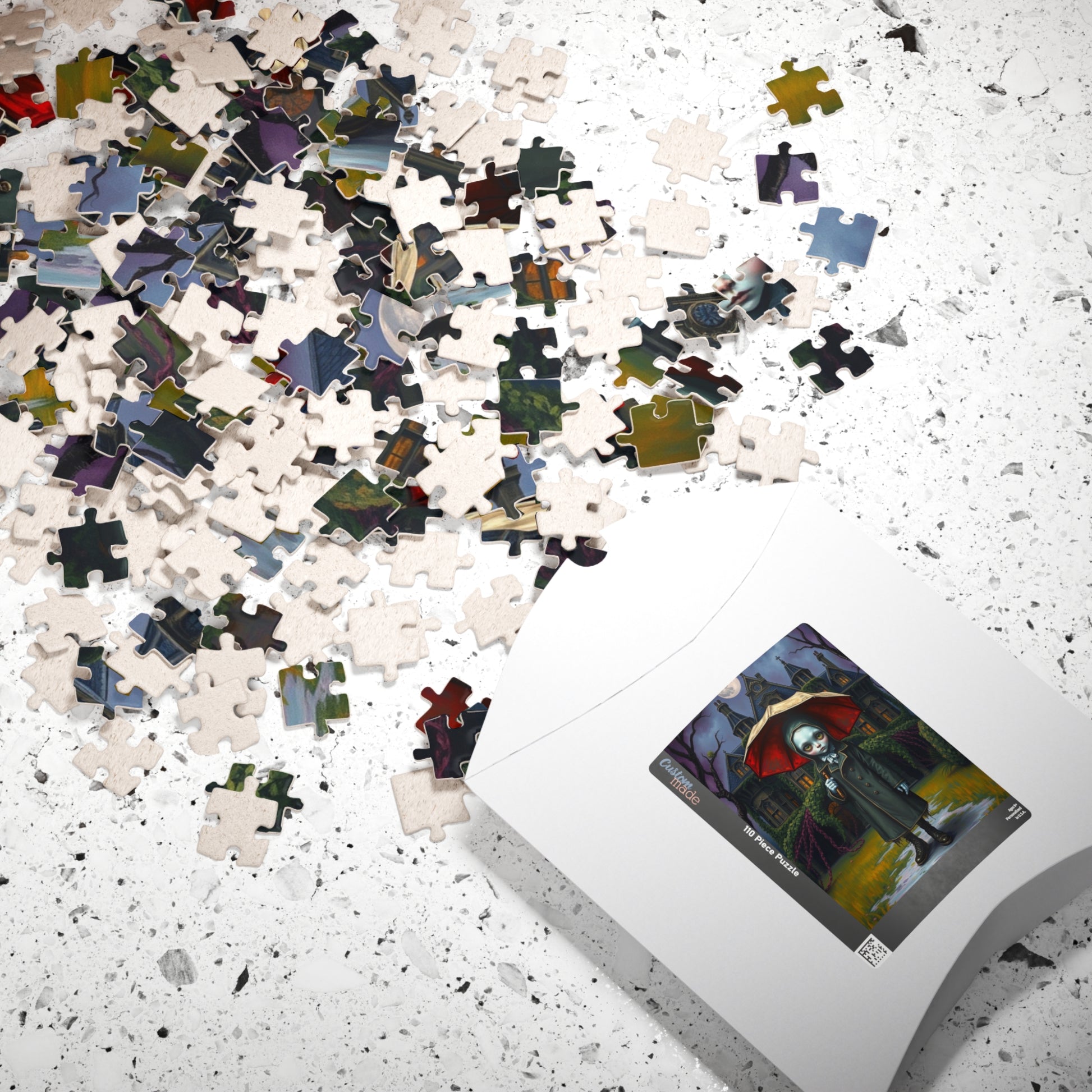 Spooky Gothic Puzzle, Victorian Orphan Illustration Jigsaw Game, Mysterious Halloween Gift, Fun Family Activity, 110 252 520 1014-piece Puzzle The Puzzle Chest