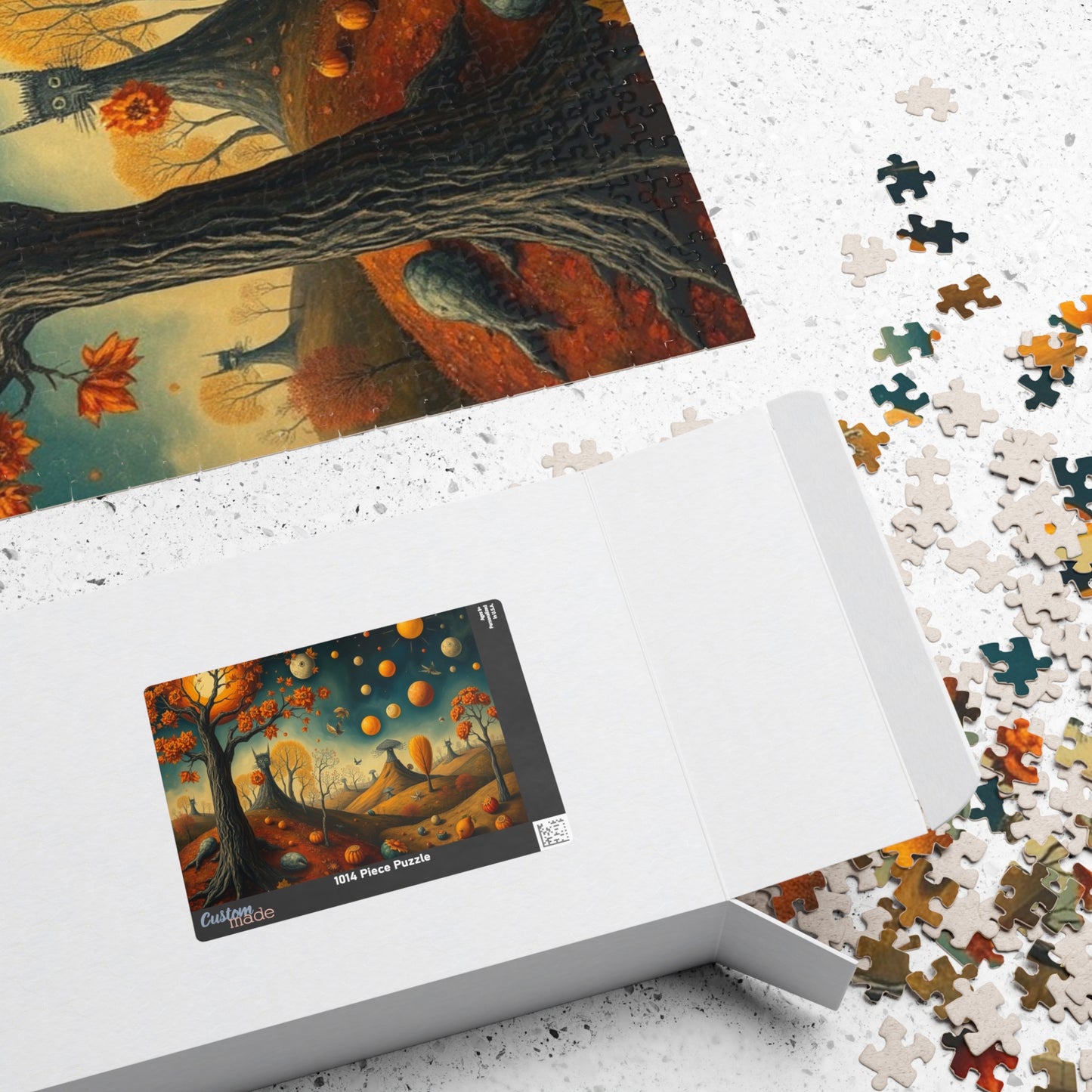 Autumn Celestial Puzzle - 110, 252, 520, 1014-piece, Fall Jigsaw Game for Home Entertainment Solo Fun Family Game Night, Unique Mindful Gift Puzzle The Puzzle Chest
