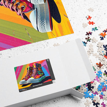 Colorful Converse Shoes Puzzle - Fun Pop Art Jigsaw for Shoe Lovers, Great Gift for Birthdays, Family Game Night, Creative Hobby Puzzle The Puzzle Chest